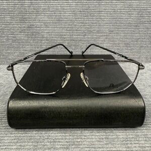 Vintage Rodenstock R 2464 B Eyeglasses Frames Gunmetal Aviator 57-17 Italy